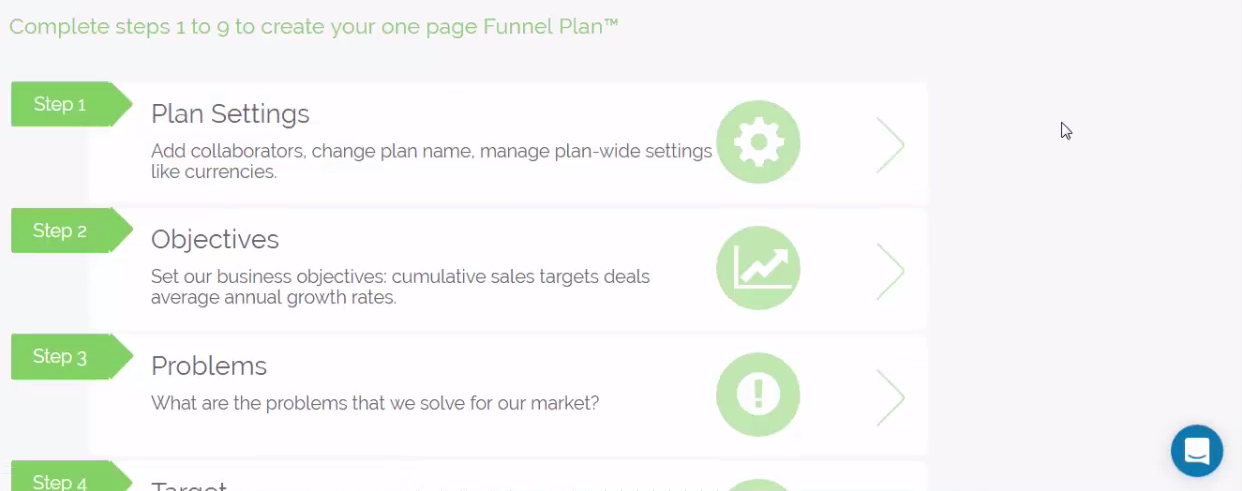 simplification and trial user menu